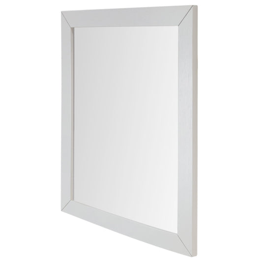 24 in. Wood Frame Mirror in Glacier Ash Finish