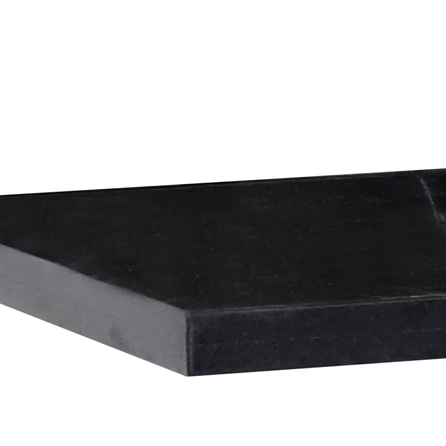 25 in. Black Galaxy Granite Top with Oval Sink