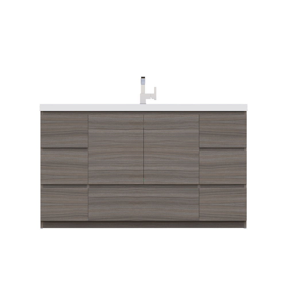 Paterno 60 inch Single Bathroom Vanity, Gray
