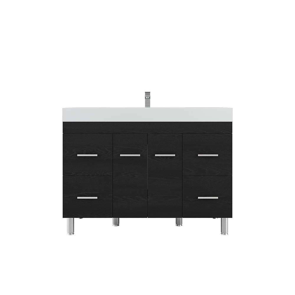 Ripley 48 inch Modern Bathroom Vanity Black