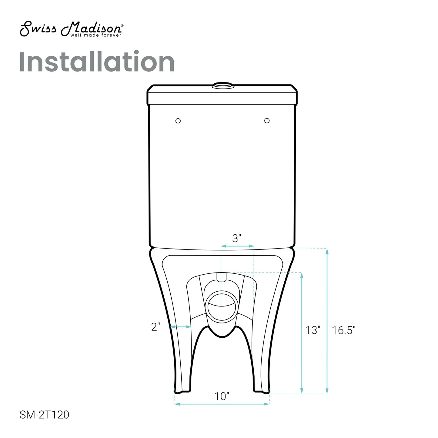 Calice Two-Piece Elongated Rear Outlet Toilet Dual-Flush 0.8/1.28 gpf in Matte Black