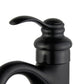 Barcelona Single Handle Bathroom Vanity Faucet in Black Finish with Overflow