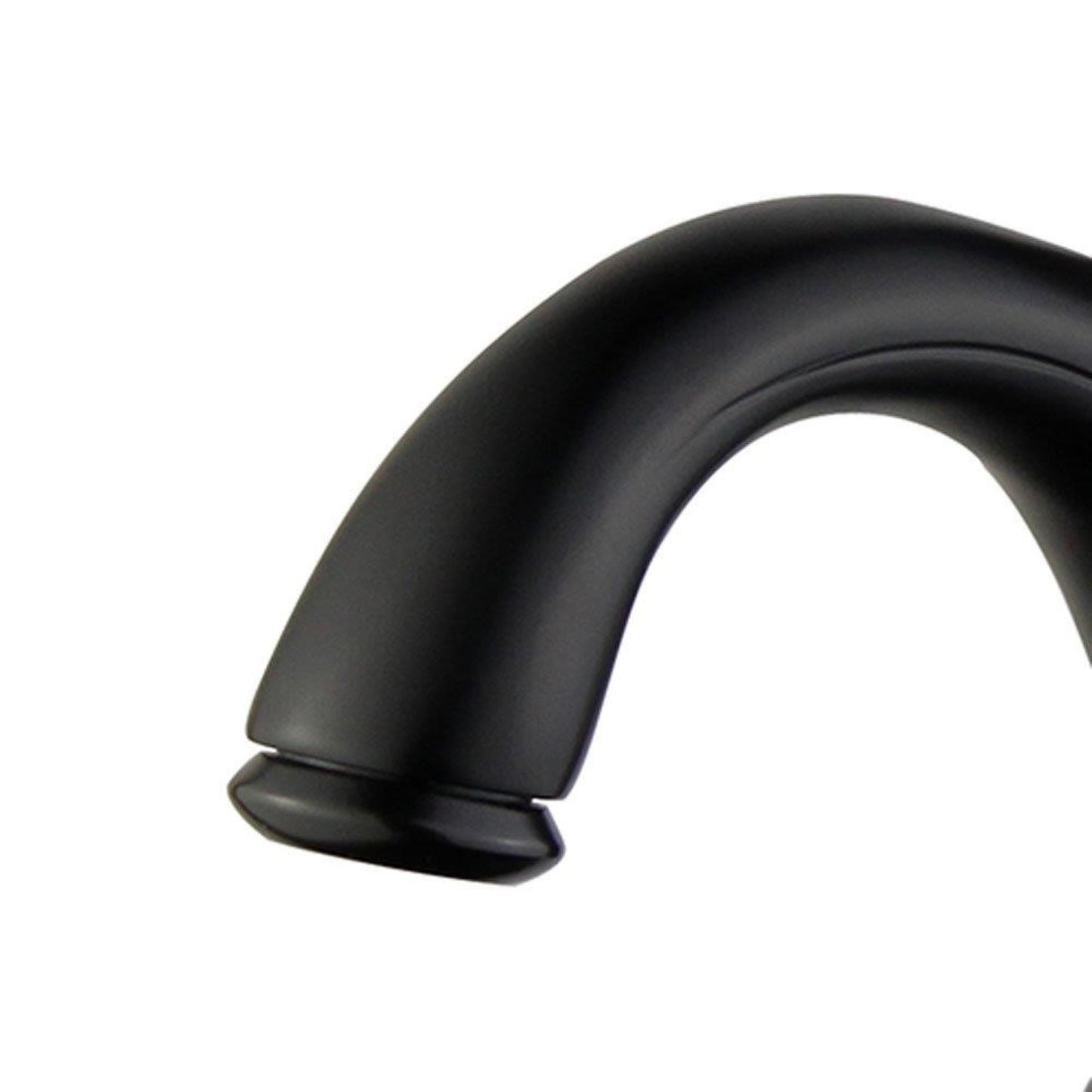 Barcelona Single Handle Bathroom Vanity Faucet in Black Finish with Overflow