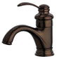 Barcelona Single Handle Bathroom Vanity Faucet in Oil Rubbed Bronze Finish with Overflow