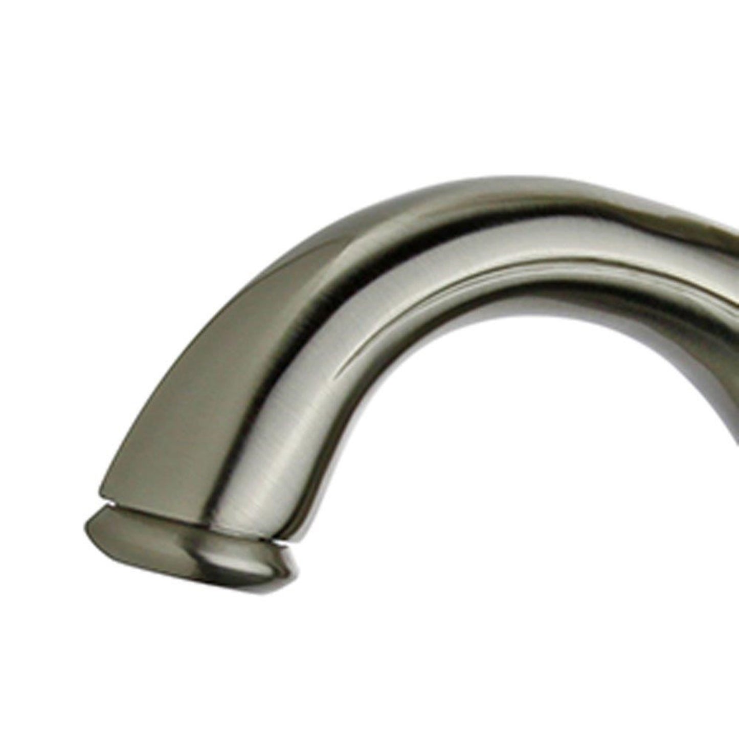 Madrid Single Hole Single Handle Bathroom Faucet in Brushed Nickel with Overflow Drain in with Overflow