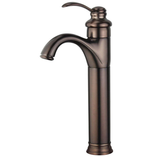 Madrid Single Handle Bathroom Vanity Faucet in Oil Rubbed Bronze Finish with Overflow