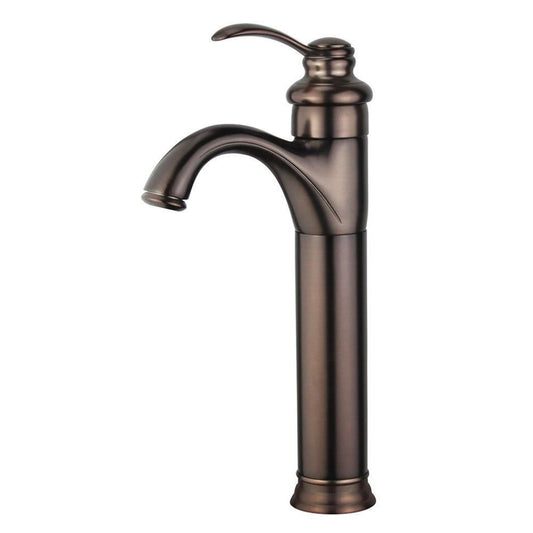 Madrid Single Handle Bathroom Vanity Faucet in Oil Rubbed Bronze Finish with Overflow