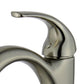 Seville Single Handle Bathroom Vanity Faucet in Brushed Nickel Finish with Overflow