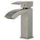 Cordoba Single Handle Bathroom Vanity Faucet in Brushed Nickel Finish with Overflow