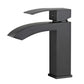 Cordoba Single Handle Bathroom Vanity Faucet in Black Finish with Overflow