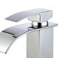 Santiago Single Handle Bathroom Vanity Faucet in Polished Chrome Finish with Overflow