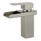 Pampalona Single Handle Bathroom Vanity Faucet in Brushed Nickel with Overflow