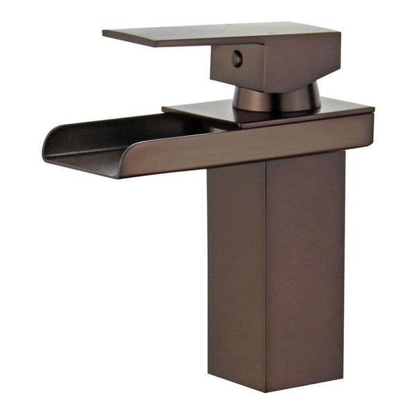 Pampalona Single Handle Bathroom Vanity Faucet in Oil Rubbed Bronze Finish with Overflow