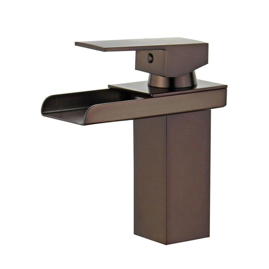 Pampalona Single Handle Bathroom Vanity Faucet in Oil Rubbed Bronze Finish with Overflow