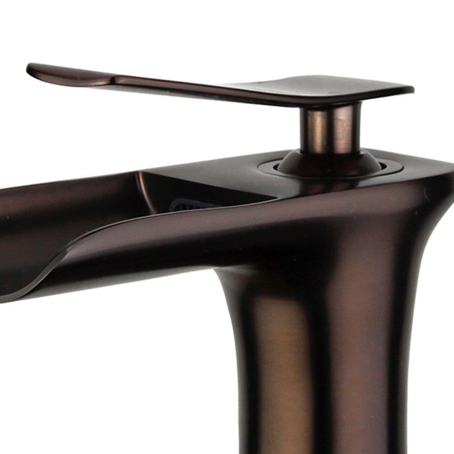 Logrono Single Handle Bathroom Vanity Faucet in Oil Rubbed Bronze Finish with Overflow