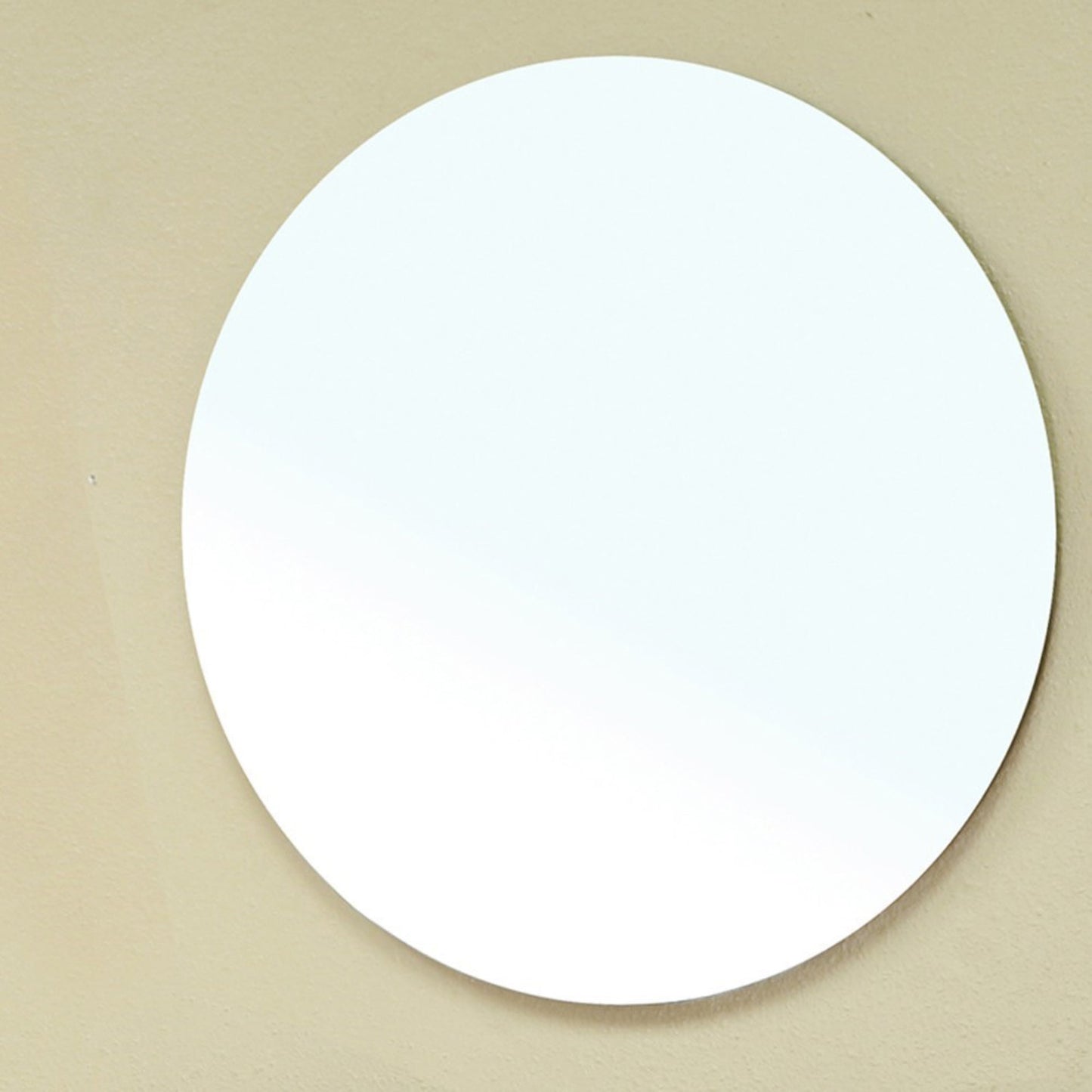 28 in. Round Frameless Mirror