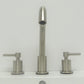 Faenza Double Handle Brushed Nickel Widespread Bathroom Faucet with Drain Assembly