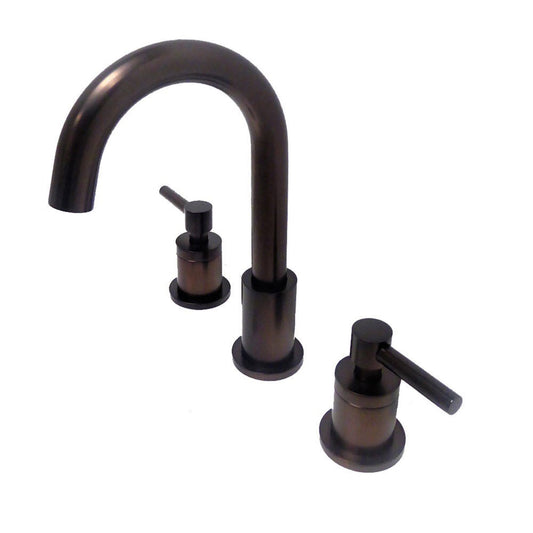 Faenza Double Handle Oil Rubbed Bronze Widespread Bathroom Faucet with Drain Assembly