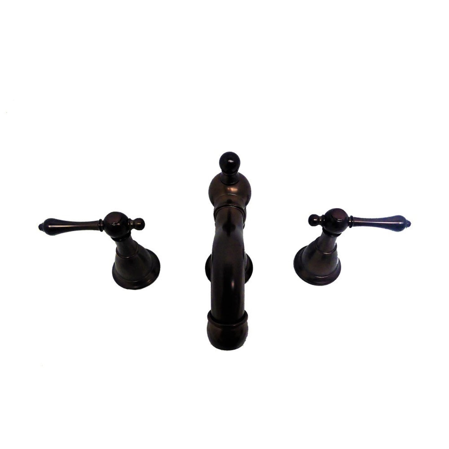 Messina Double Handle Oil Rubbed Bronze Widespread High Arc Bathroom Faucet with Drain Assembly *99558