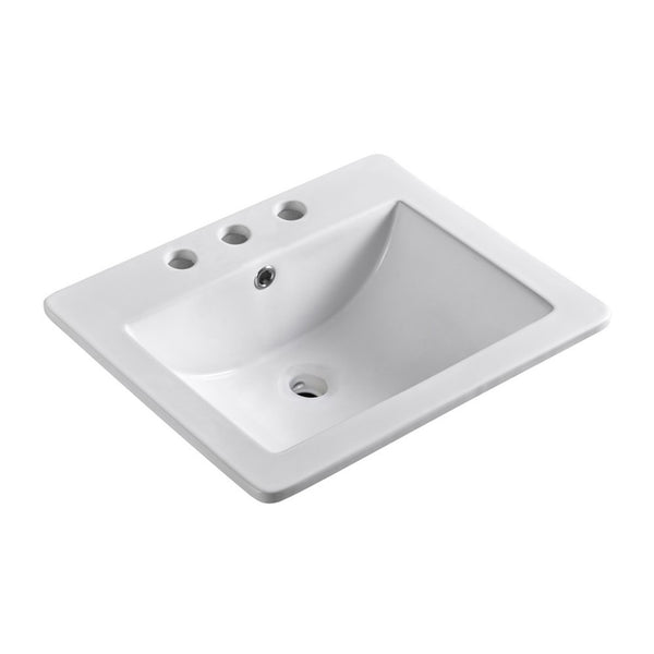 21 in. Single Sink Ceramic Top