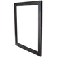 24 in. Wood Frame Mirror in Brown Ash Finish