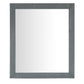 24 in. Wood Frame Mirror in Gray Ash Finish