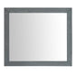 24 in. Wood Frame Mirror in Gray Ash Finish