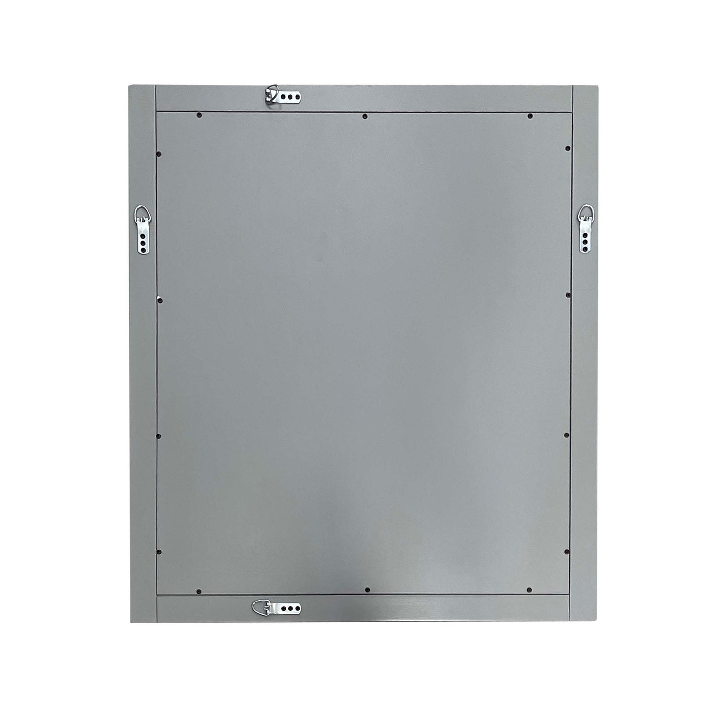 24 in. Wood Frame Mirror in Gray Ash Finish