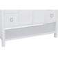 49 in. Single Vanity in White Finish with Black Galaxy Top and Round Sink, Monterey Collection