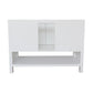 49 in. Single Vanity in White Finish with Black Galaxy Top and Round Sink, Monterey Collection