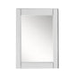 24 in. Wood Frame Mirror in White Finish