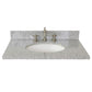 31 in. Gray Granite Top with Oval Sink