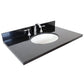 31 in. Black Galaxy Granite Top with Oval Sink