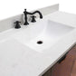 49 in. Single Sink Vanity in Dark Cherry with Engineered Quartz Top