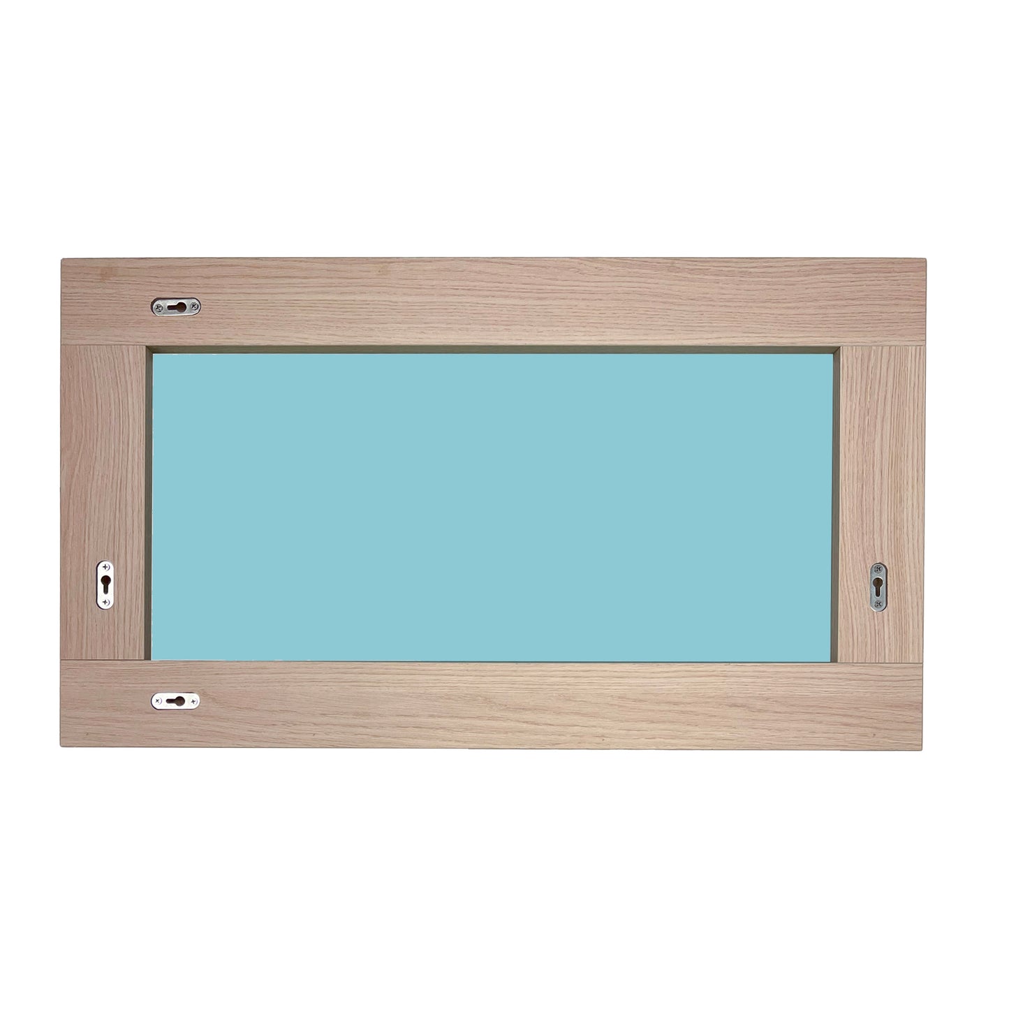 17.7-Inch Rectangular Framed Mirror In Neutural Finish