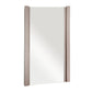 17.7-Inch Rectangular Framed Frame Mirror In Light Gray Finish