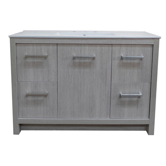 48 in. Single Sink Vanity with Gray Pine Finish