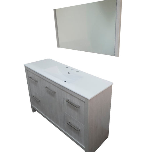 48 in. Single Sink Vanity with Gray Pine Finish