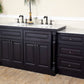 74 in Double Sink Vanity-Dark Mahogany