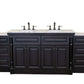 93 in Double Sink Vanity-Dark Mahogany