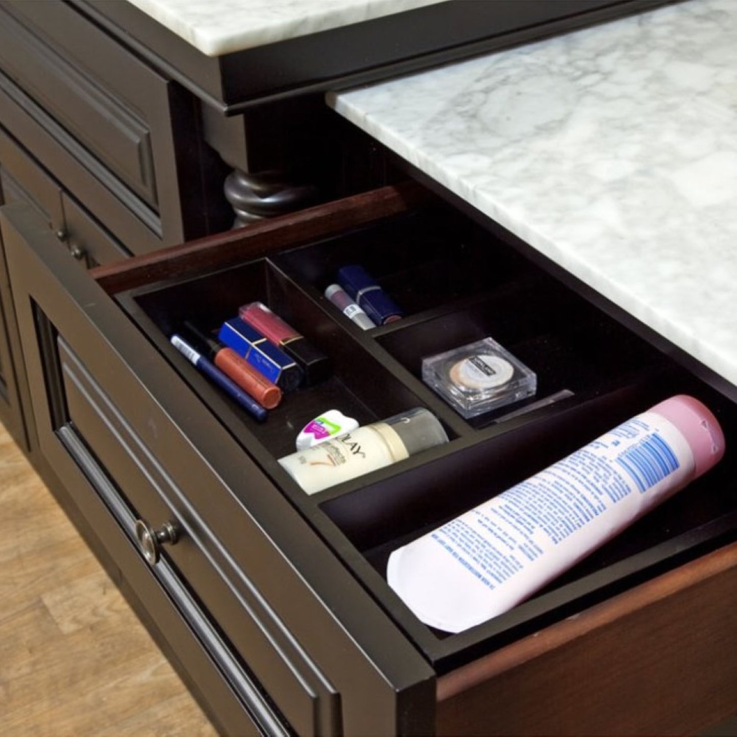 93 in Double Sink Vanity-Dark Mahogany