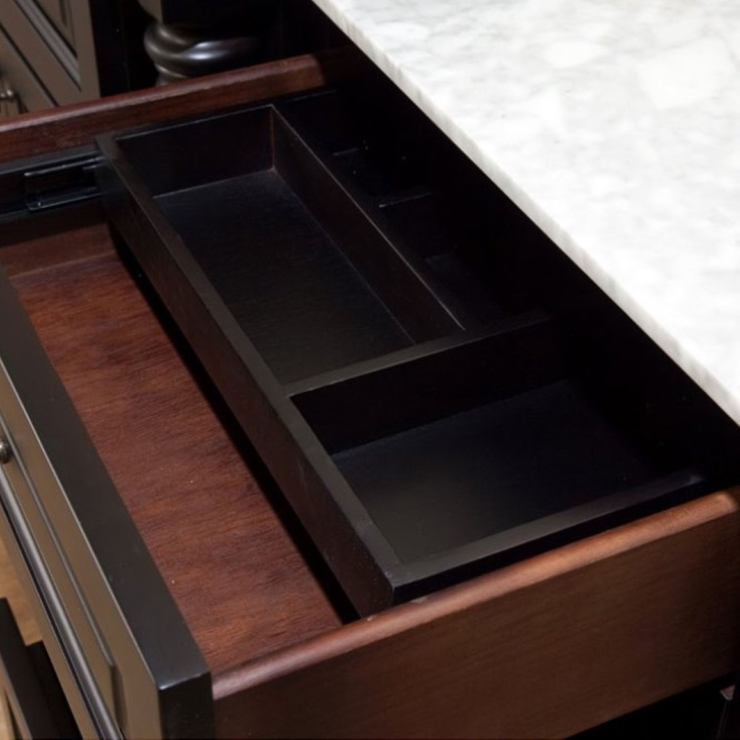 93 in Double Sink Vanity-Dark Mahogany