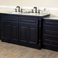 93 in Double Sink Vanity-Dark Mahogany