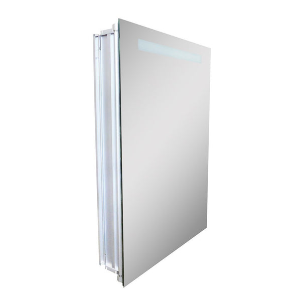 20 in. Rectangular LED Illuminated Mirrored Medicine Cabinet