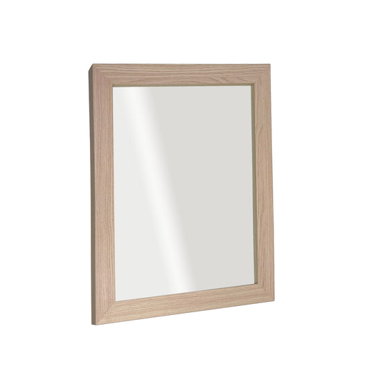 24 in. Rectangle Framed Mirror in Neutral Finish