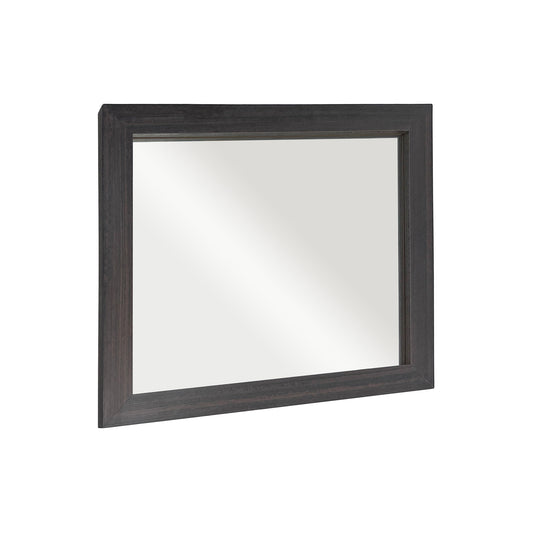 26 in. Rectangle Framed Mirror in Dark Gray RG Finish