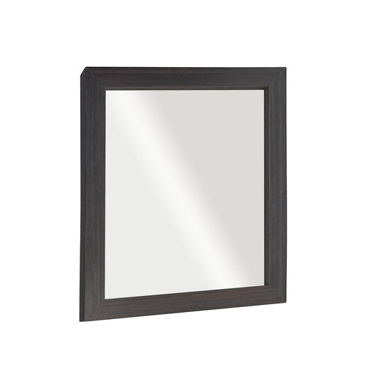 26 in. Rectangle Framed Mirror in Dark Gray RG Finish