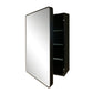 Rectangular Metal Frame Medicine Cabinet in Matte Black