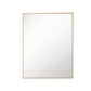 24 in. Rectangular Metal Frame Mirror in Brushed Gold