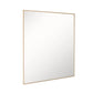 24 in. Rectangular Metal Frame Mirror in Brushed Gold